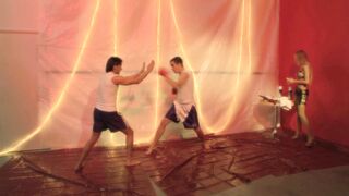 Bananas and whipped cream in this wet and messy threesome starring Ciara Bugatti