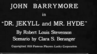 Dr. Jekyll and Mr. Hyde - 1920