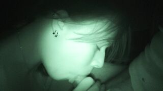 Night vision blowjob